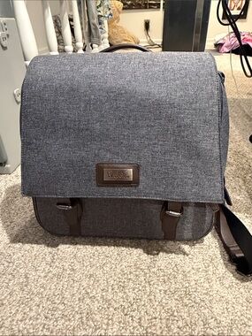 Silver Cross Wave Luxury Changing Diaper Bag Backpack Charcoal Gray
